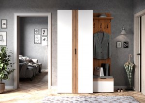 Модульная прихожая Нао (Сантан) Белый